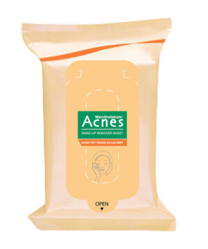 Acnes Make-Up Remover Sheet Rohto Mentholatum 20 miếng - Khăn tẩy trang