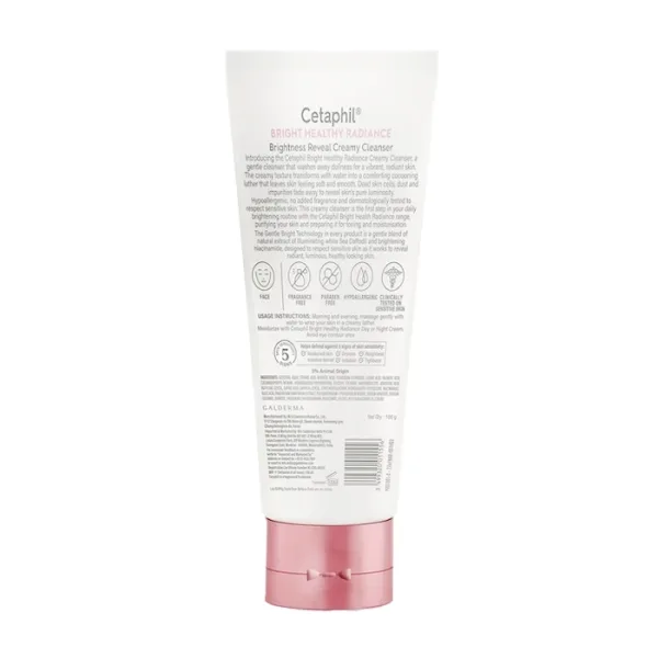 Cetaphil Bright Healthy Radiance Brightness Reveal Creamy Cleanser 100g