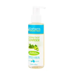 Natural Face Foaming Facial Cleanser Grahams 125ml