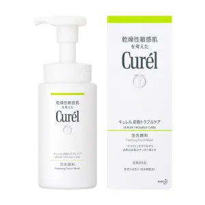 Sebum Trouble Care Foaming Wash Curel 150ml - Sữa sửa mặt dạng bọt dành cho da đầu