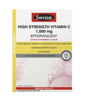 Viên sủi Vitamin C liều cao Swisse High Strength Vitamin C 1000mg Hộp 60 viên
