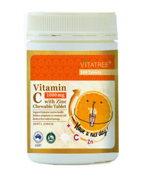 Vitatree Vitamin C 1000 mg with Zinc 100 viên