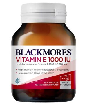 Viên uống bổ sung Vitamin E Blackmores Natural E 1000IU 30 viên
