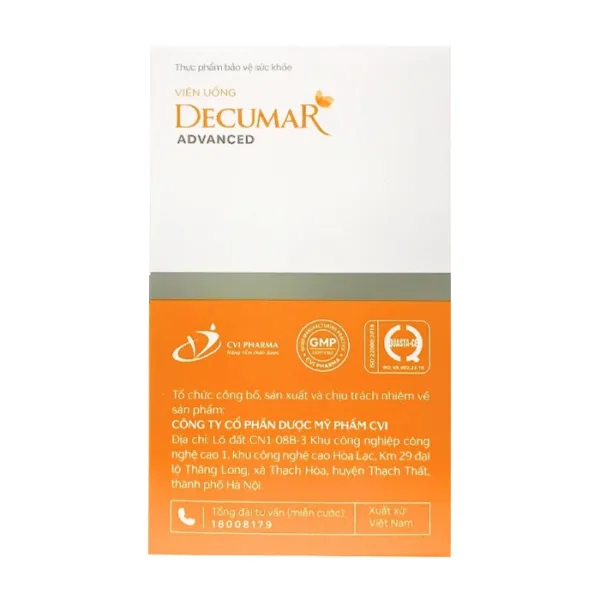Advanced Decumar 30 viên – Viên uống giảm nhụn, giảm nhờn